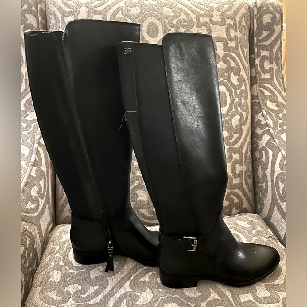 Black boots under knee